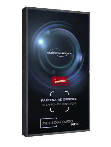 Le moniteur NEC X554HB haute luminosité